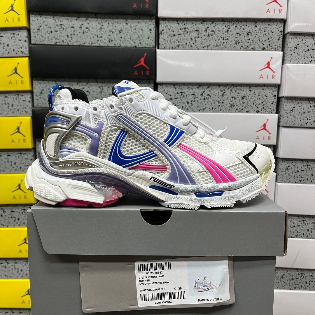 Balenciaga Runner 7.5 Белый/Синий