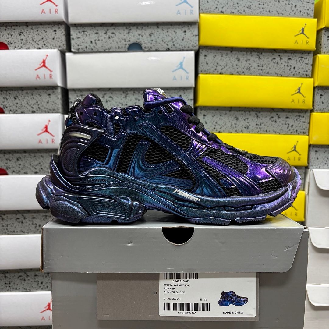 Balenciaga Runner 7.5 Чёрный/Синий