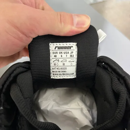 Balenciaga Runner 7.5 LED Чёрный/Белый