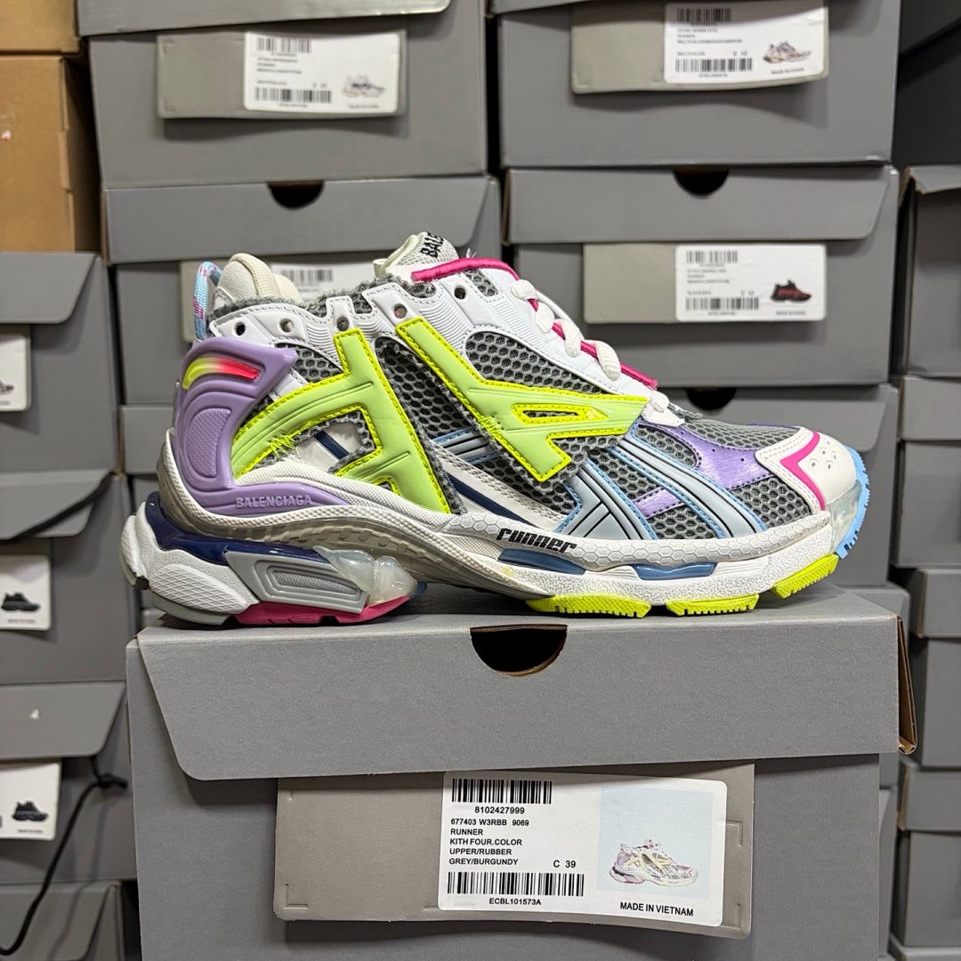 Balenciaga Runner 7.0 Зелёный/Фиолетовый