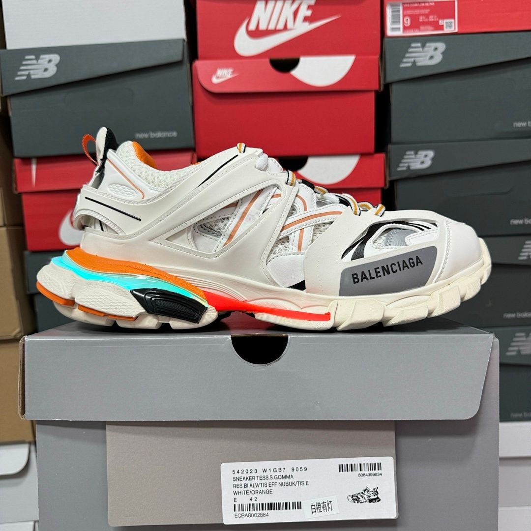 Balenciaga Track LED Белый/Оранжевый