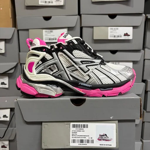 Balenciaga Runner 7.0 Чёрный/Белый/Розовый