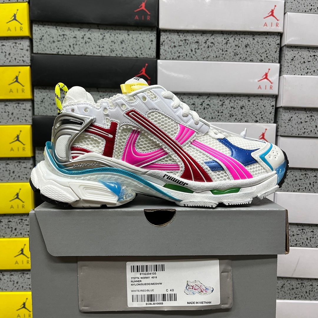Balenciaga Runner 7.5 Белый/Розовый