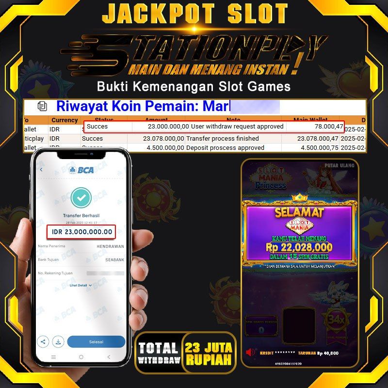 STATIONPLAY - Tempat Slot Terbaik dengan Peluang Menang Tinggi, Raih Maxwin Tanpa Perlu Modal Besar!