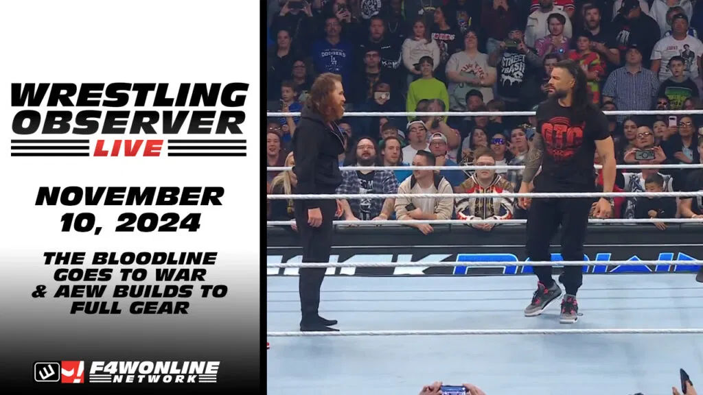 Wrestling Observer Live: The Bloodline goes to war, AEW builds to Full Gear