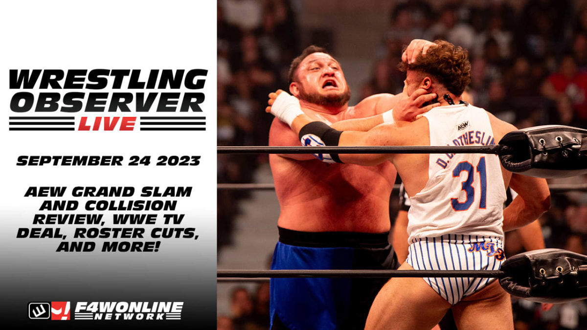 Wrestling Observer Live: AEW Grand Slam live experience, WWE SmackDown TV deal