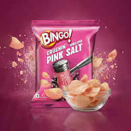 Bingo Crushin' Himalayan Pink Salt Potato Chips - Dairy Breakfast on OZO Mart