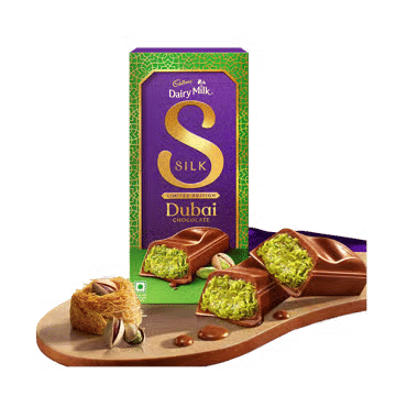 Cadbury Dairy Milk Silk Dubai Kunafa Chocolate Bar - Dairy Breakfast on OZO Mart