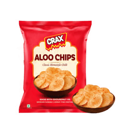 Crax Rock Salt Potato Chips (Classic Homestyle Chilli) - Dairy Breakfast on OZO Mart
