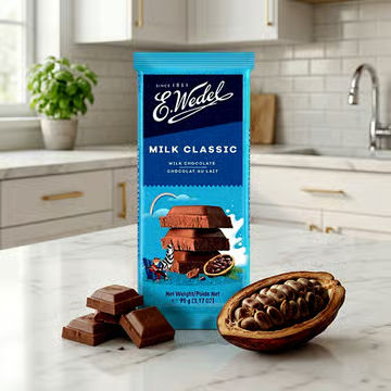 E.Wedel Classic Milk Chocolate Bar - Fresh delivery in Aurangabad