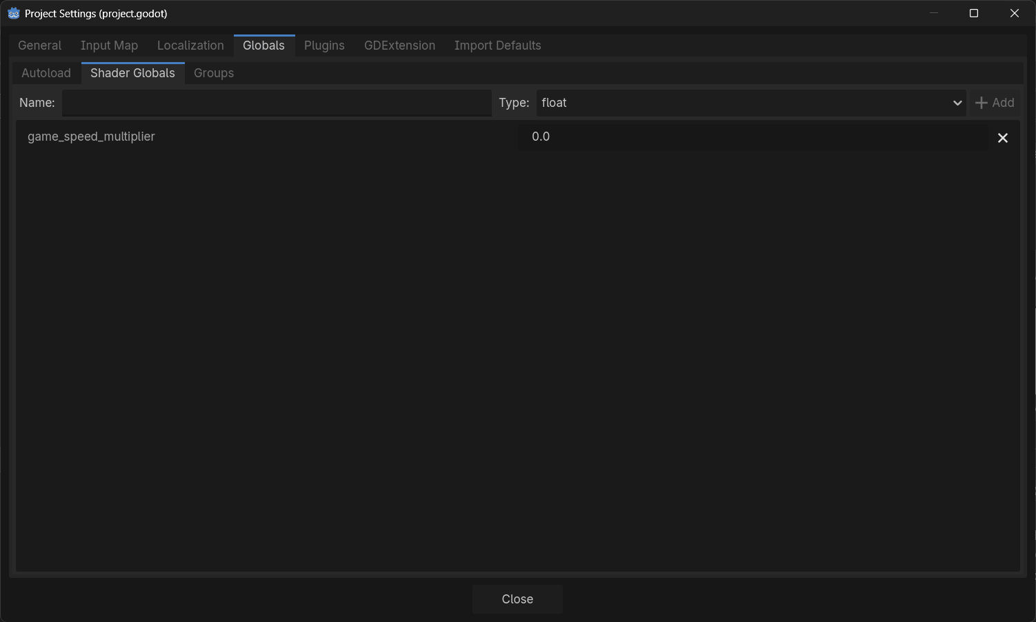 Global Shader Settings