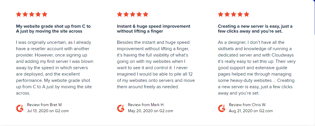 image of Cloudways hosting site reviews