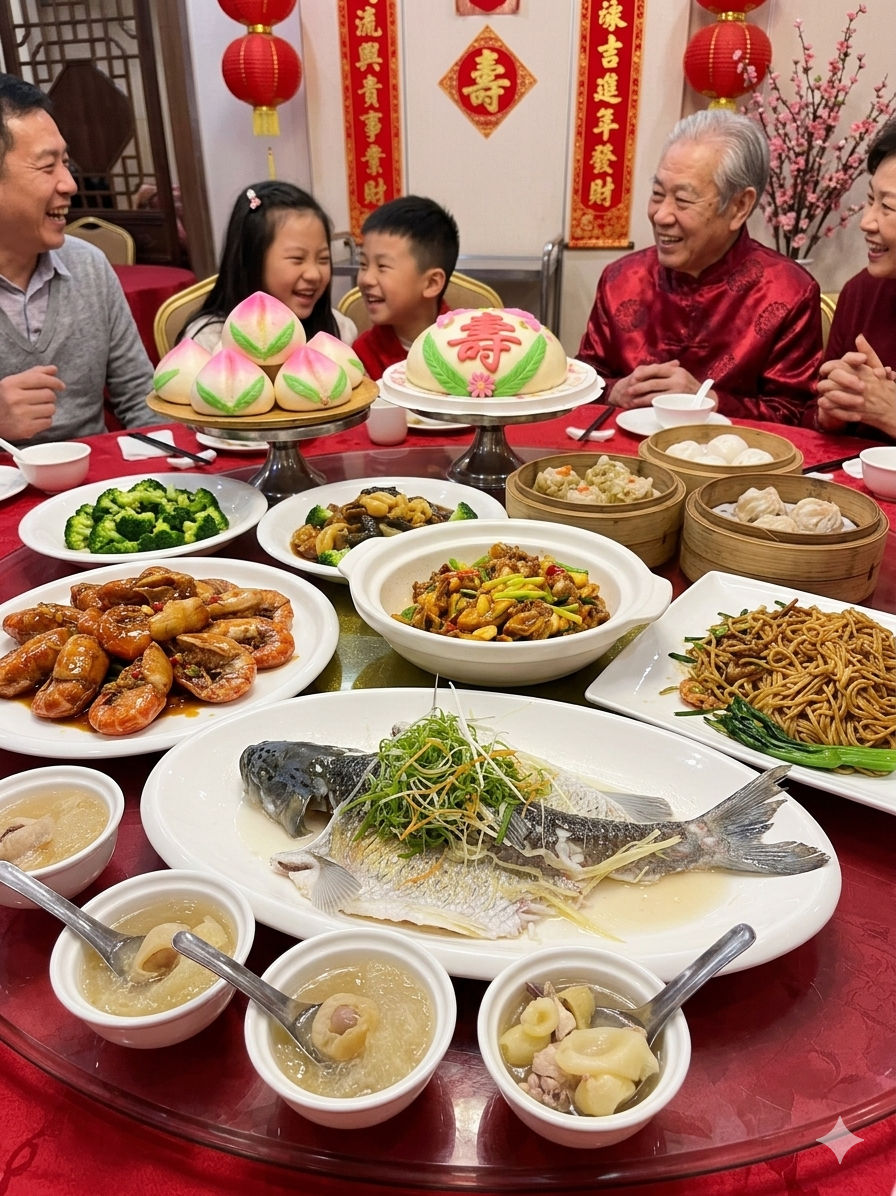 壽宴慶祝生日場景