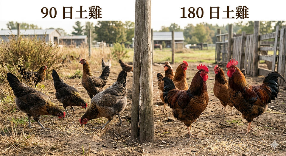 雞要養多少日才好吃？180 日和 90 日土雞口感差多遠
