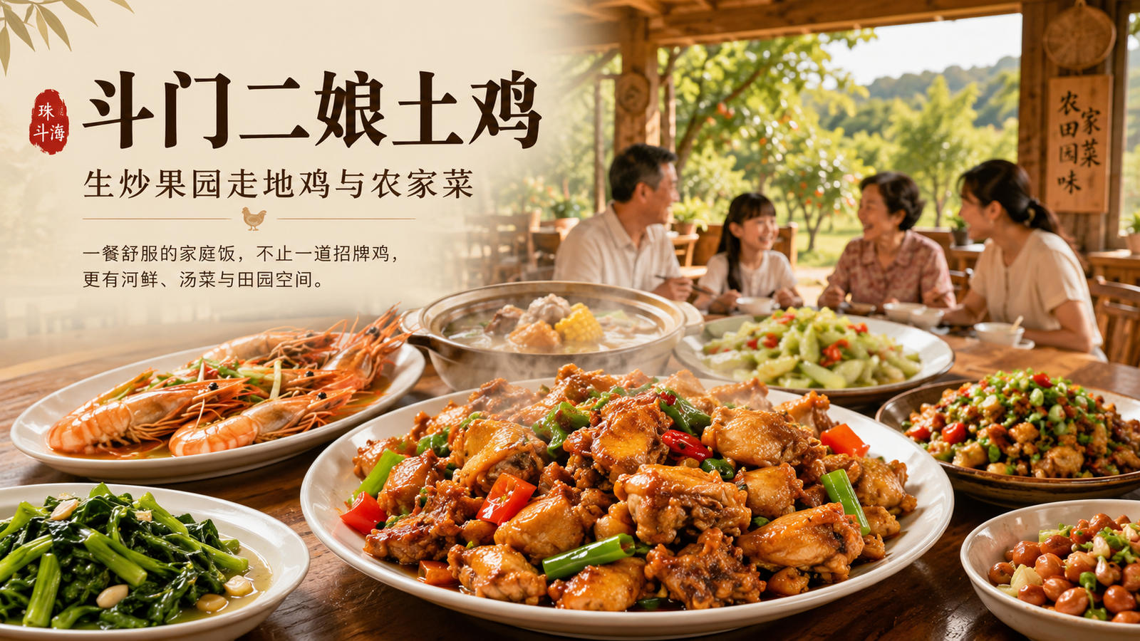 斗門二娘土雞生炒果園走地雞與農家菜