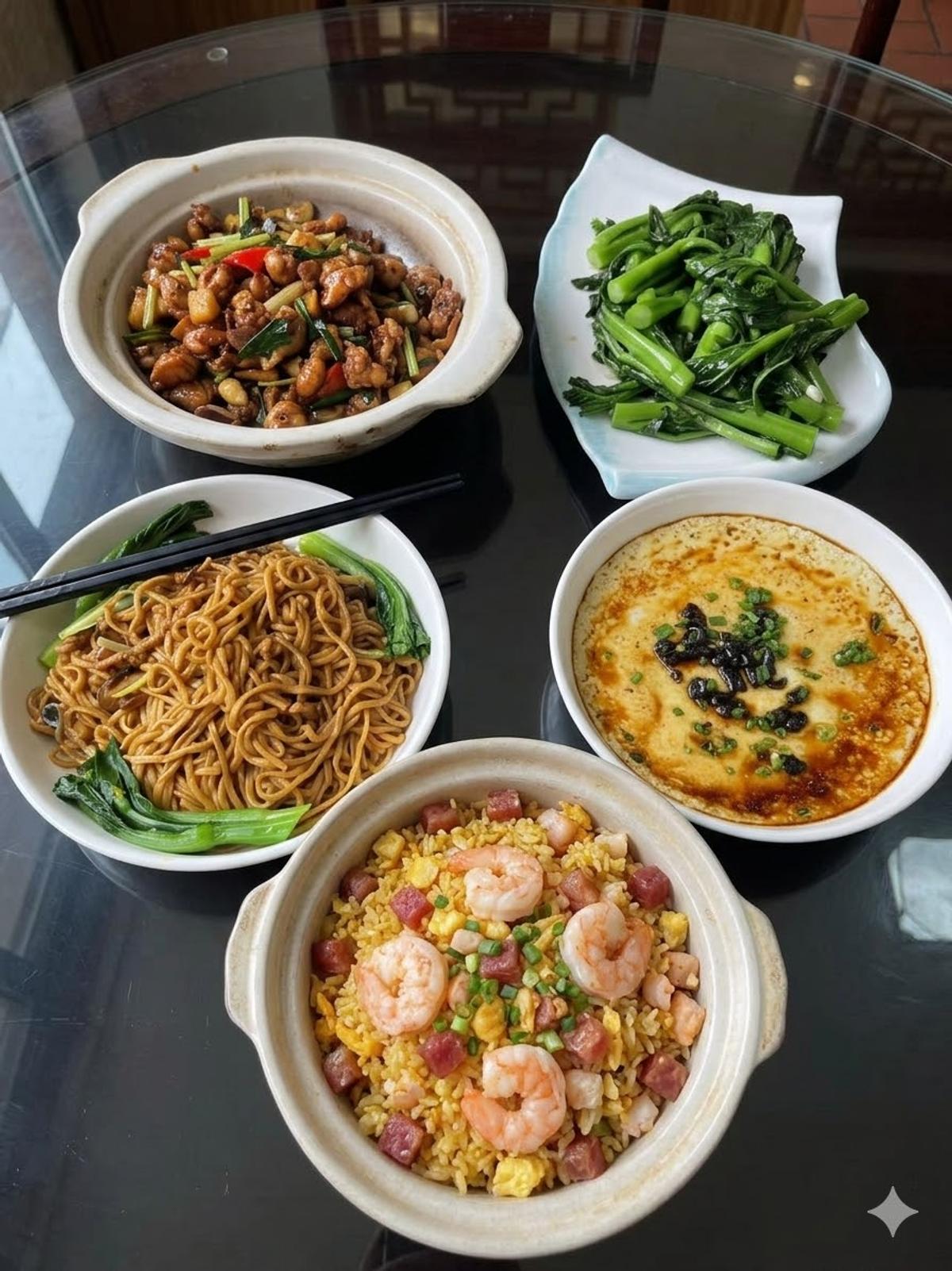 二娘土雞第一次點菜時可參考的簡單組合示意