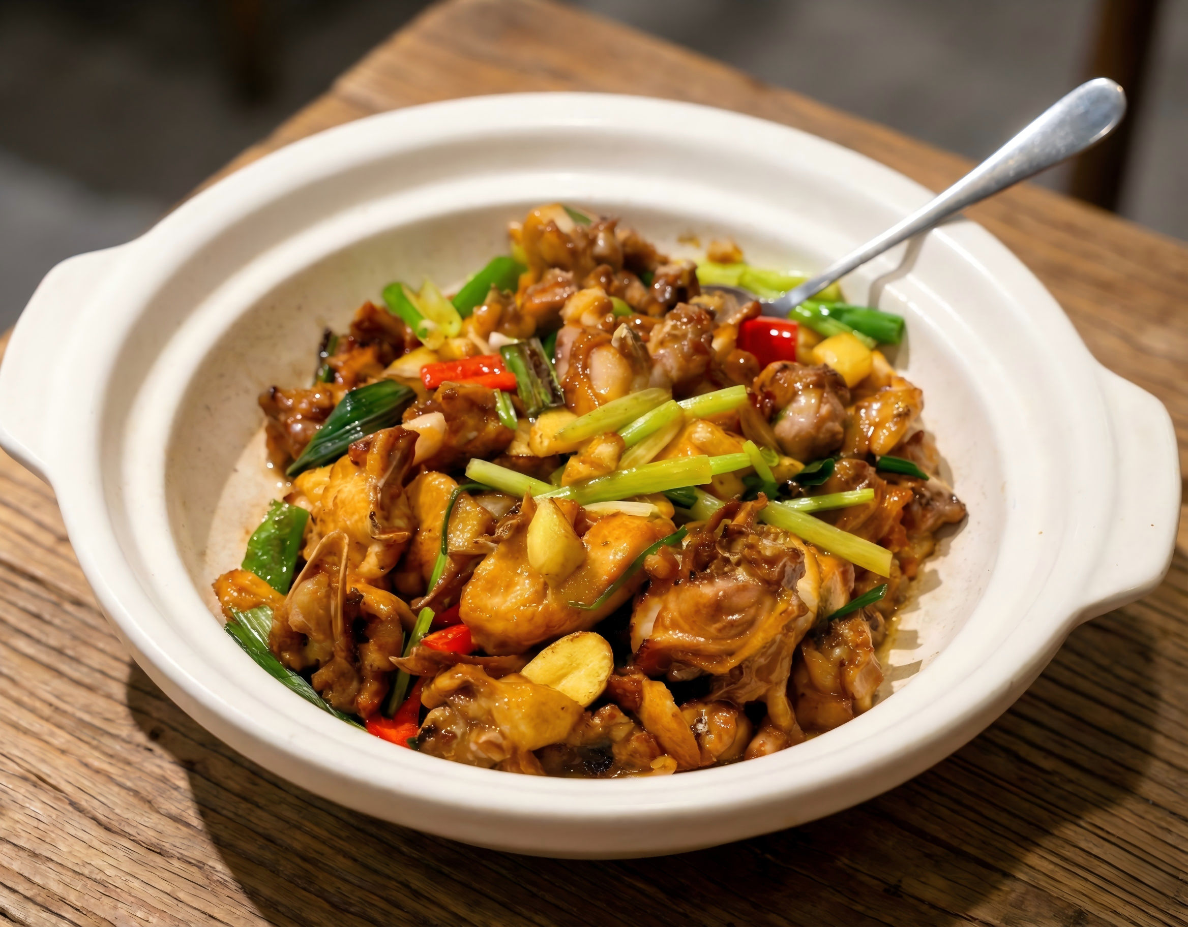 招牌生炒果園雞