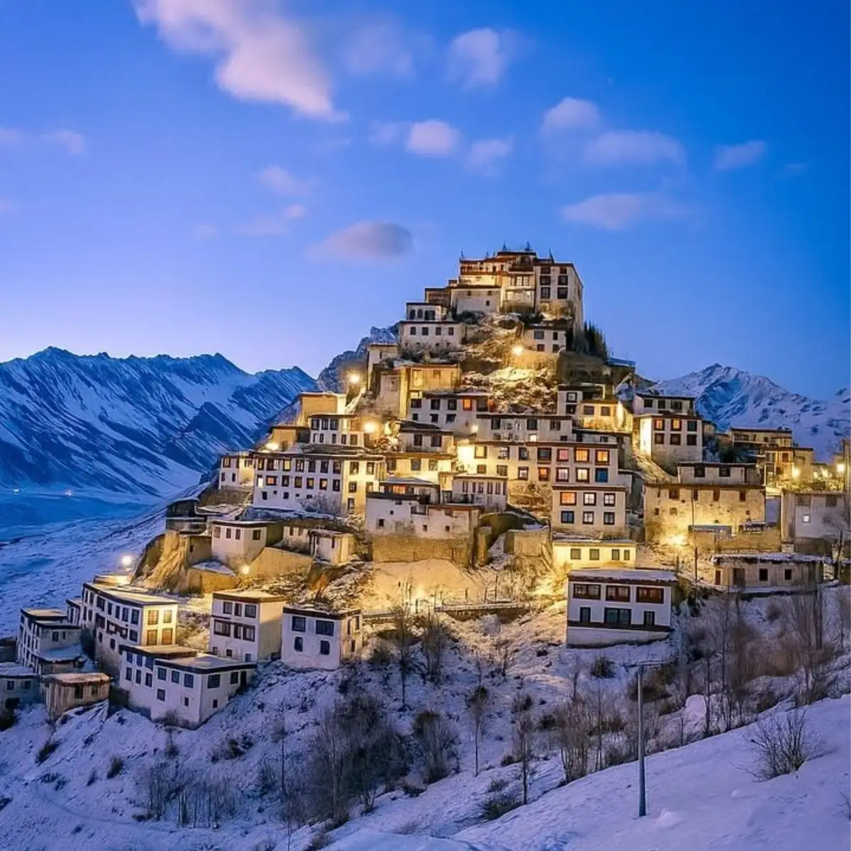 Key Monastery overlooking the breathtaking Spiti Valley in Himachal Pradesh