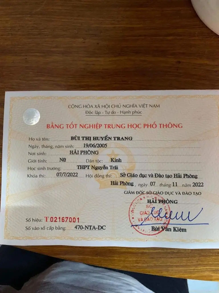 Làm Bằng Cấp 3 Kèm Học Bạ Nhanh Chóng, Giá Rẻ - Giải Pháp Hoàn Hảo