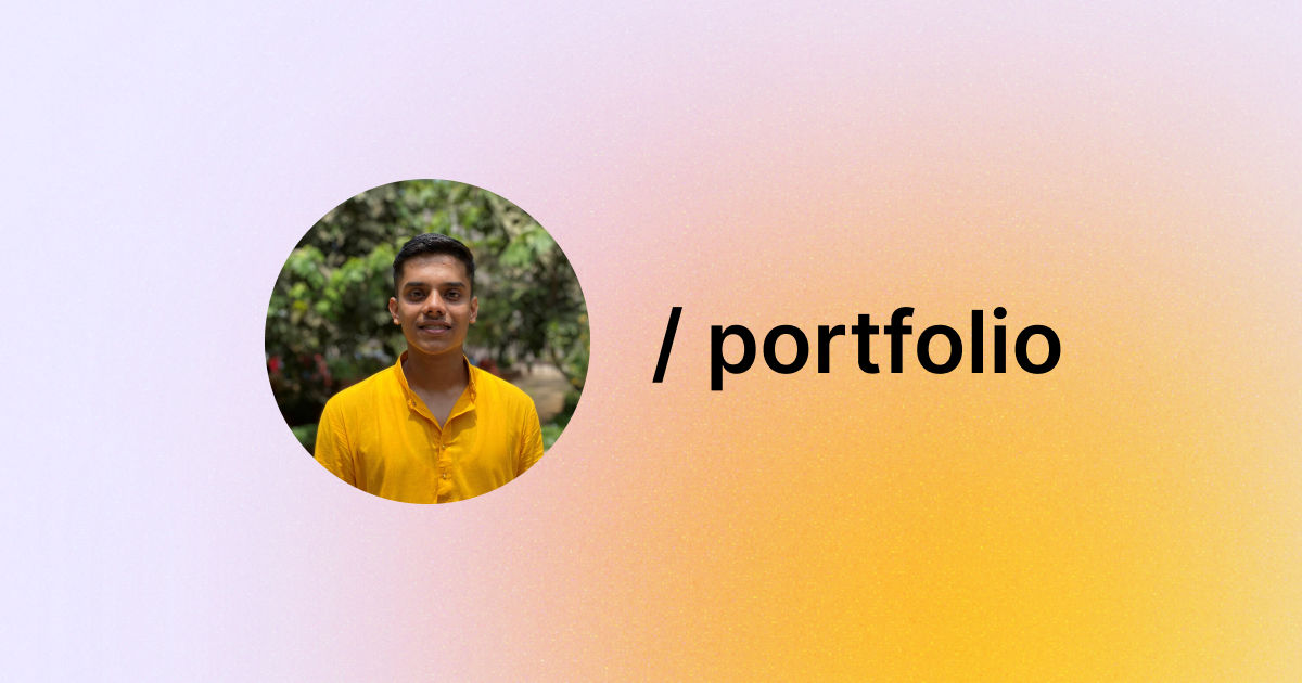 Portfolio Front Page Image