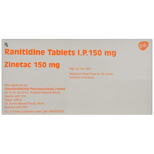 Zinetac 150 Mg