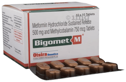 Bigomet M 500 Mg/750 Mcg Tablet