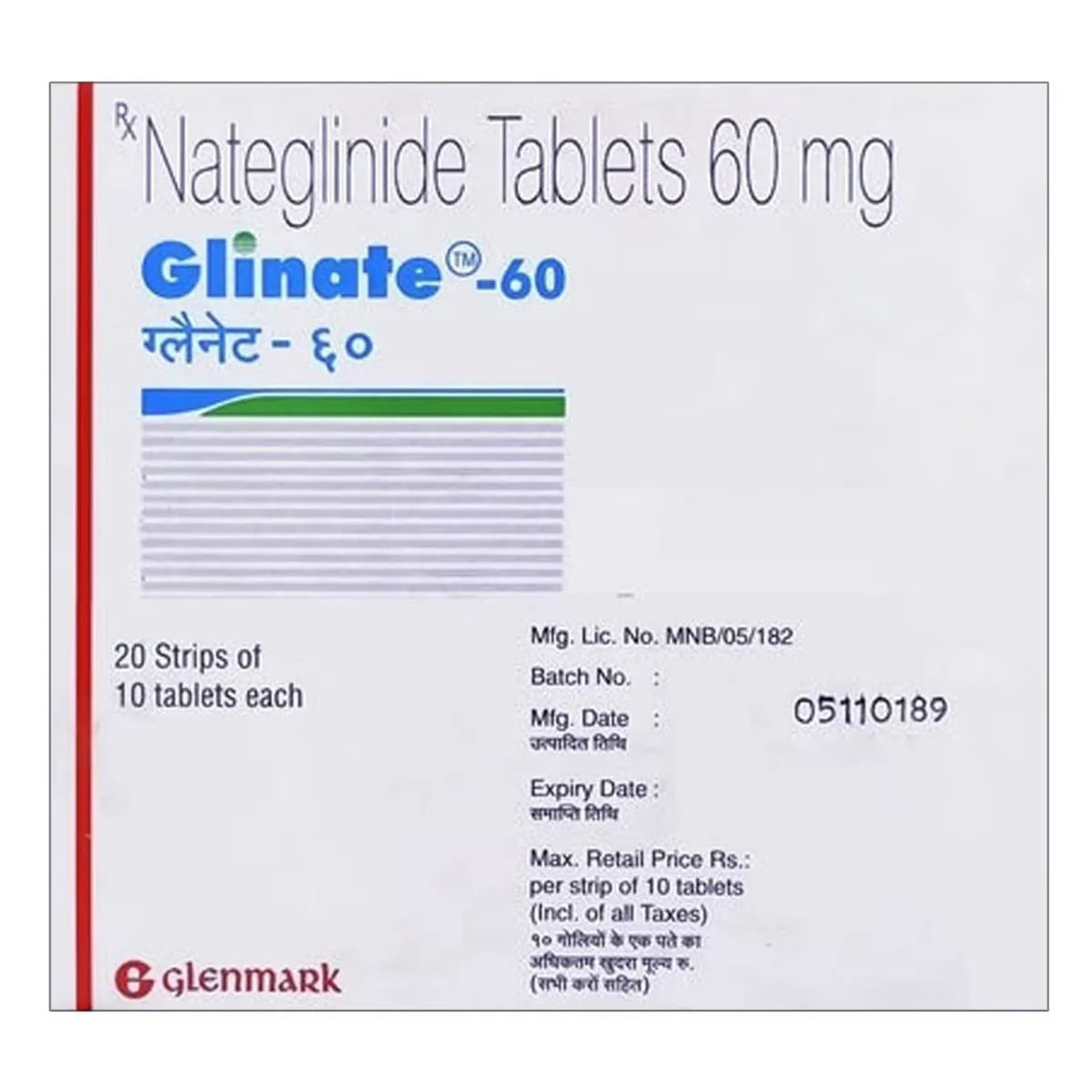 Glinate 60 Mg Tablet
