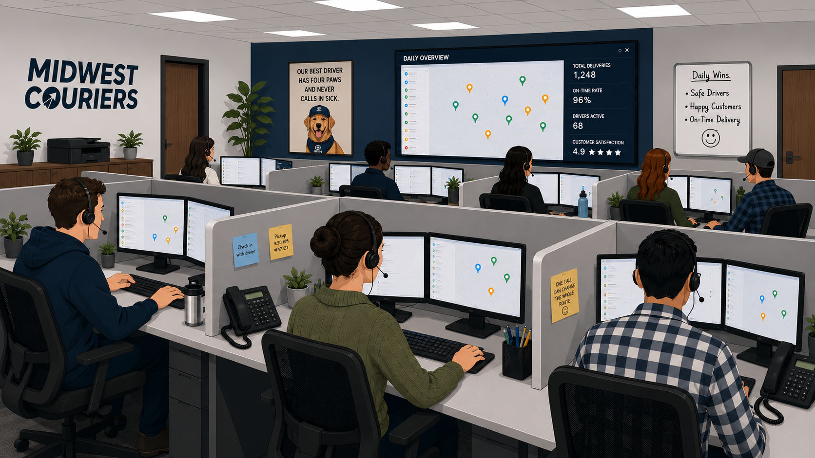 Orchestrating real-time logistics for a 450+ truck fleet