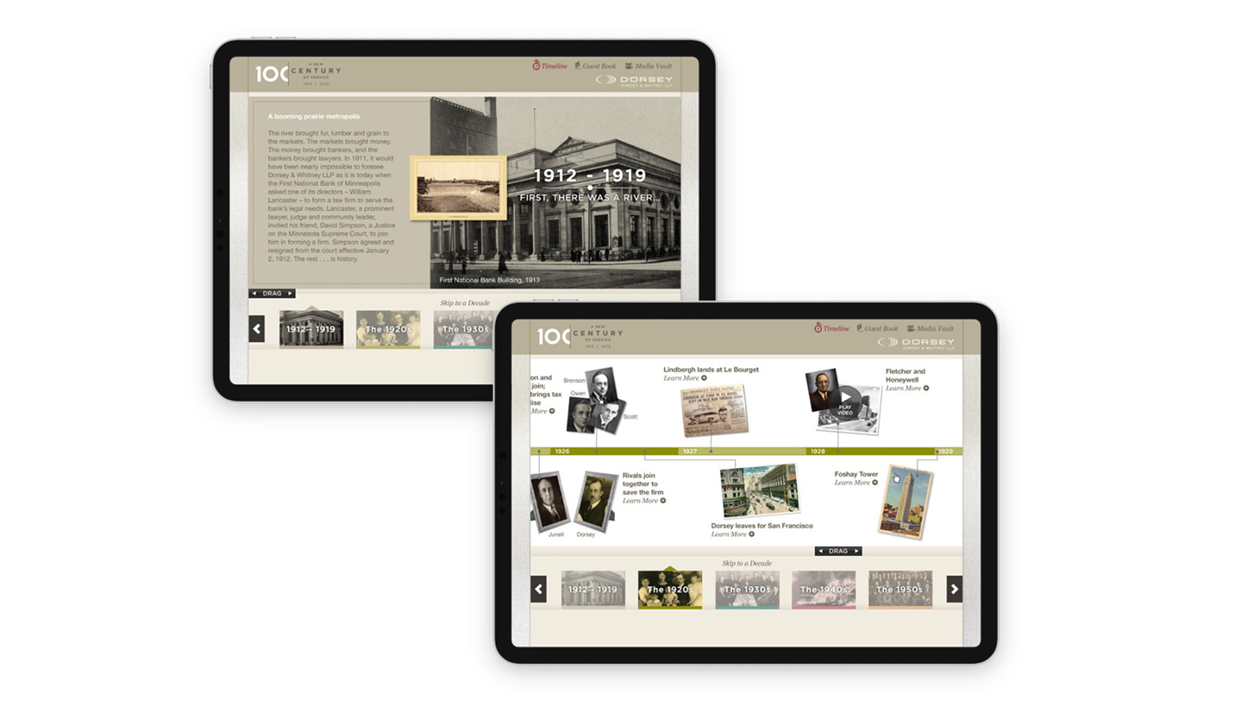 Dorsey and Whitney 100 year anniversary app