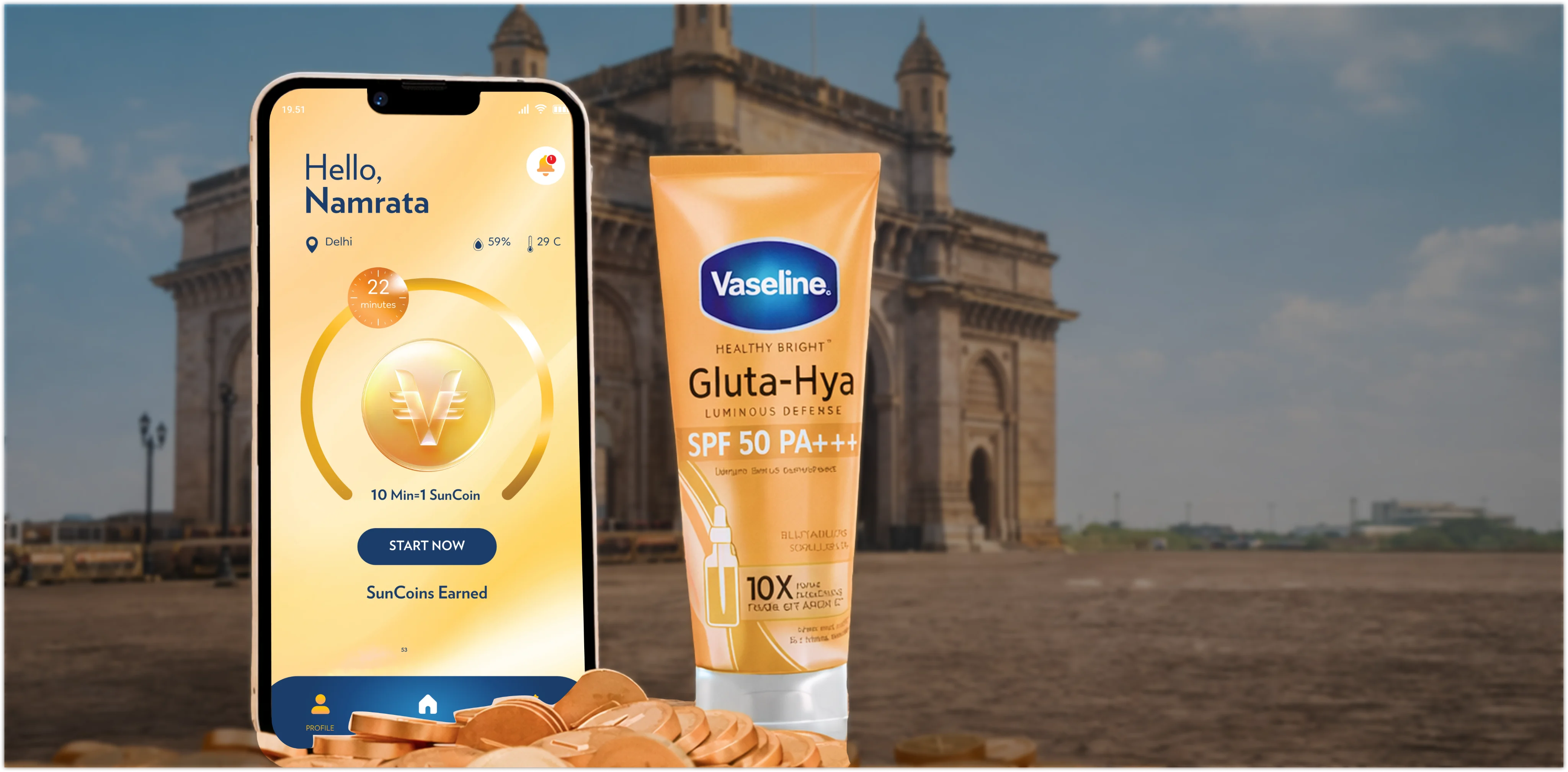 Vaseline Suncoins