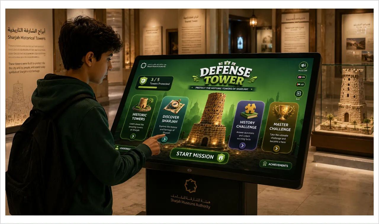 Interactive Kiosk Touch Screen Display