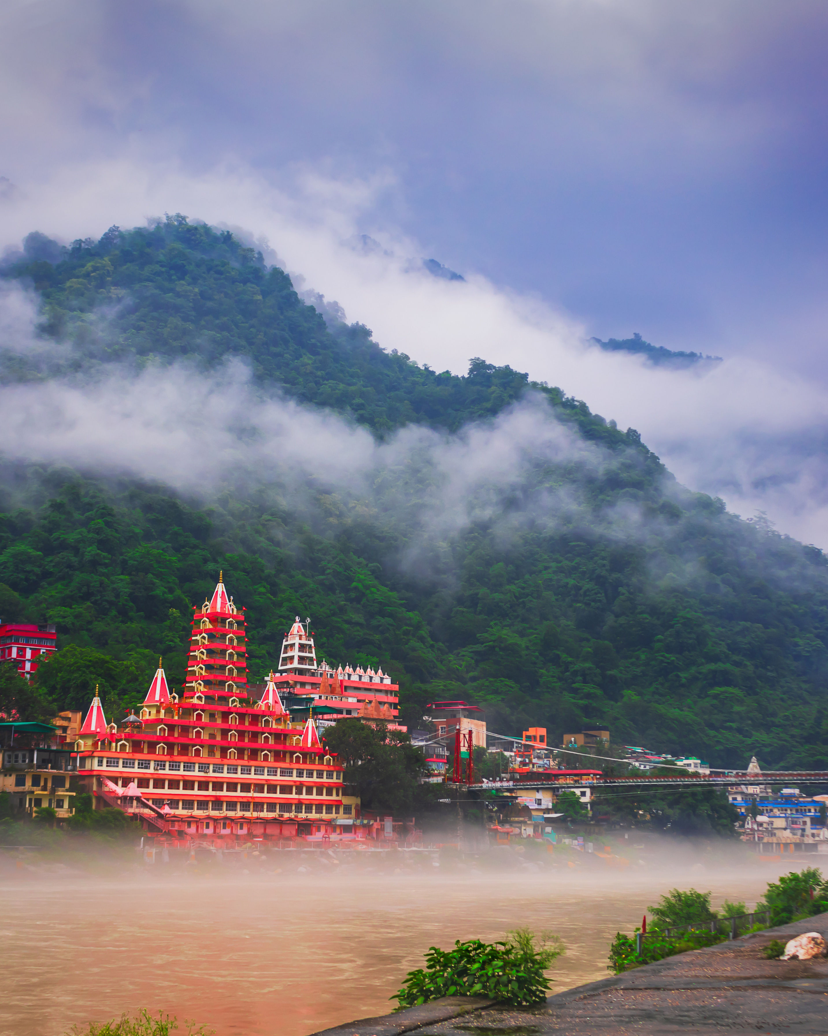 Sunrise trek to Kunjapuri Temple in the Himalayas