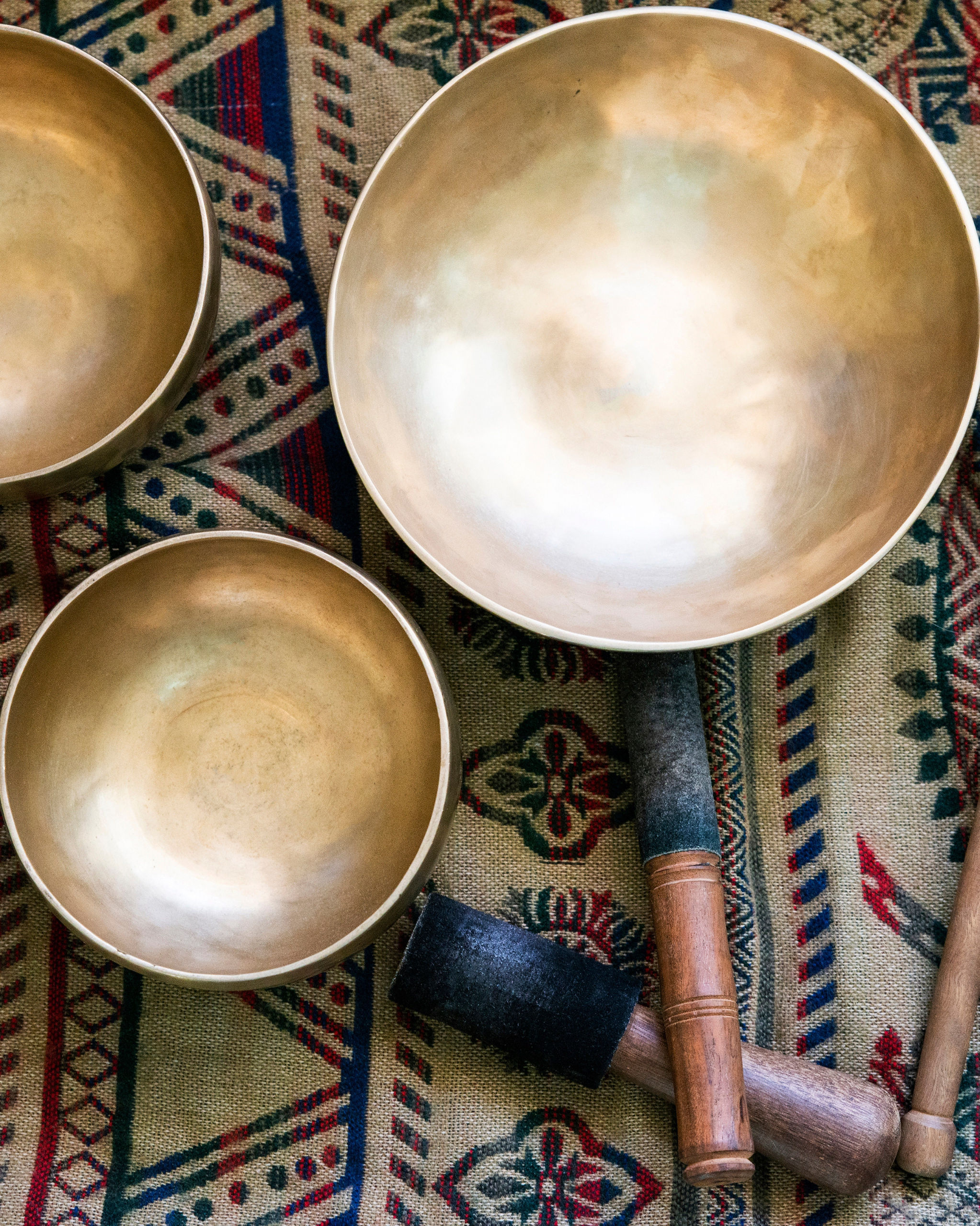 Gong bath session by the Ganga in Rishikesh