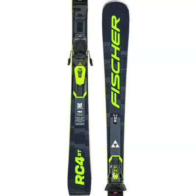 Горные лыжи Fischer RC4 ST LYT PR, чёрный, жёлтый