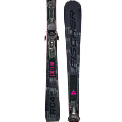 Горные лыжи Fischer RC4 ST LYT PR, антрацит, розовый