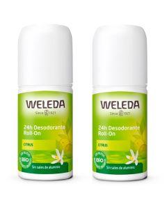 Desodorante Roll-On 24h Citrus DUO 2x50ml. - Weleda