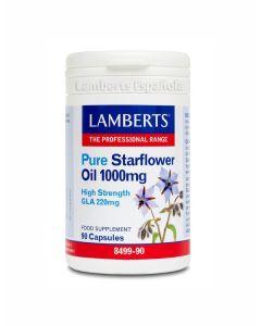 Aceite de Borraja Puro (Starflower oil) 1000mg 90 cápsulas - Lamberts