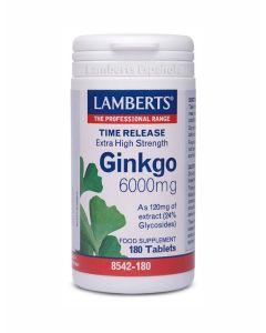 Ginkgo Biloba 6000mg 180 tabletas - Lamberts