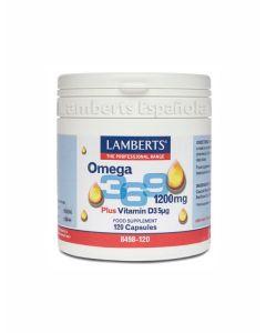 Omega 3-6-9 + Vitamina D3 120 cápsulas - Lamberts