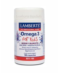 Omega 3 for Kids (para niños) 100 cápsulas - Lamberts