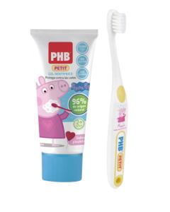 Pack gel dentífrico + cepillo de dientes con un puzzle de la Peppa Pig - PHB