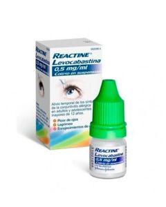 Reactine Levocabastina 0,5 mg/ml Colirio en suspensión 4ml. - Johnson & Jonhson