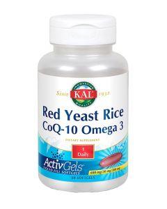 Red Yeast Rice CoQ-10 Omega 3 60 perlas - Kal