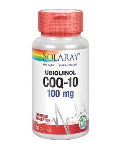 Ubiquinol CoQ-10 100mg 30 perlas - Solaray