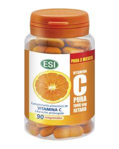 Vitamina C pura 1000mg 90 comprimidos ESI - Trepat Diet