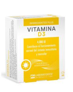 Vitamina D3 4000UI 60 perlas - FDB