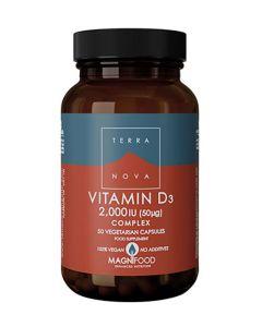 Vitamina D3 2000 UI (50 μg) Complex 50 cápsulas - Terranova