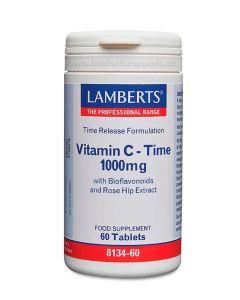 Vitamina C - Time 1000 mg. Liberación sostenida 60 tabletas - Lamberts