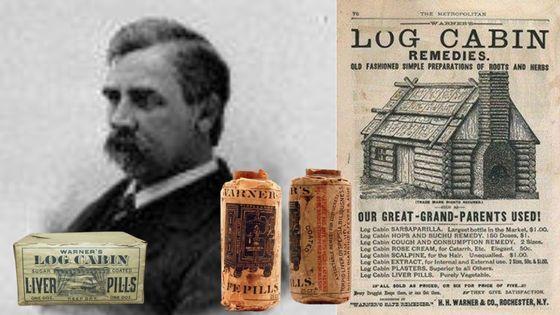 Warner's Safe Cure y Log Cabin
