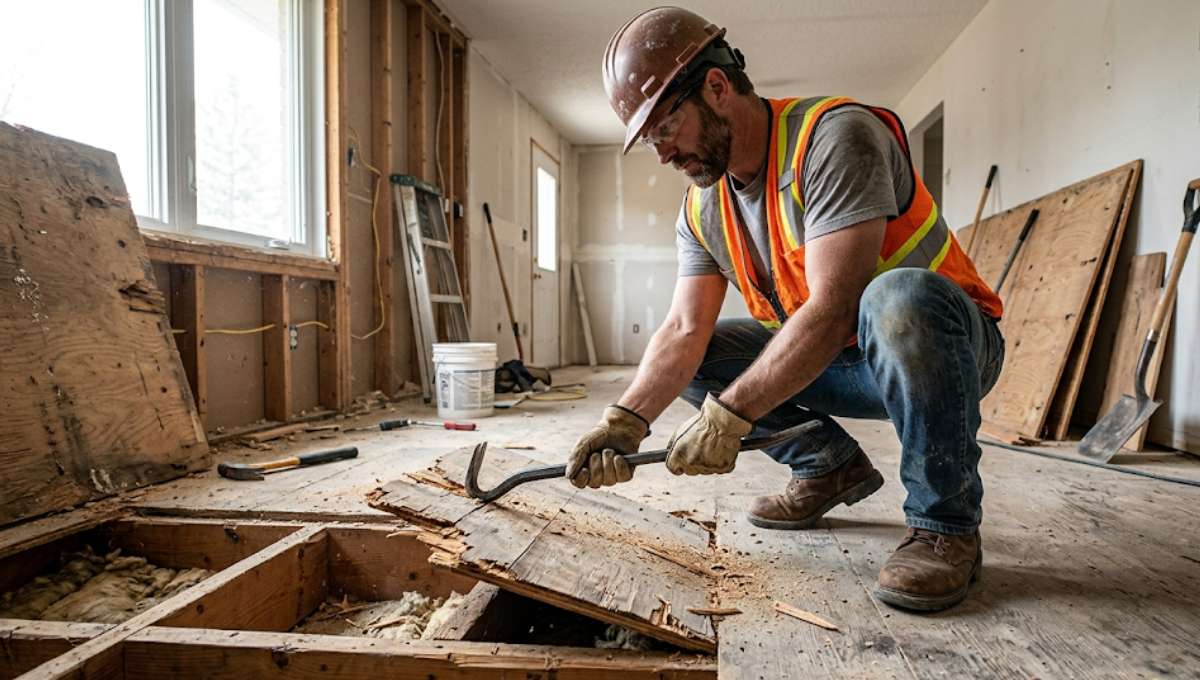 Water Damage To Subfloor Repair in Frierson, LA